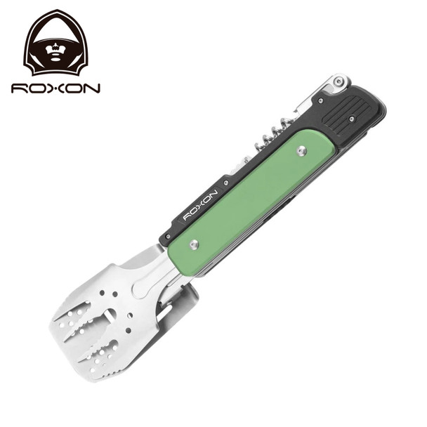 ROXON 6-IN-1 Detachable BBQ Multi-Tool - Green
