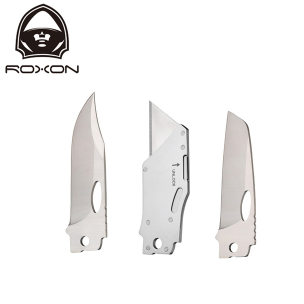 ROXON Modular Blades 3pk - Clip Point, Utility, Sheepfoot