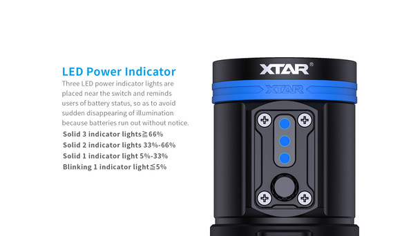 XTAR D30 4000 Lumen Underwater Photo & Video Dive Torch Set