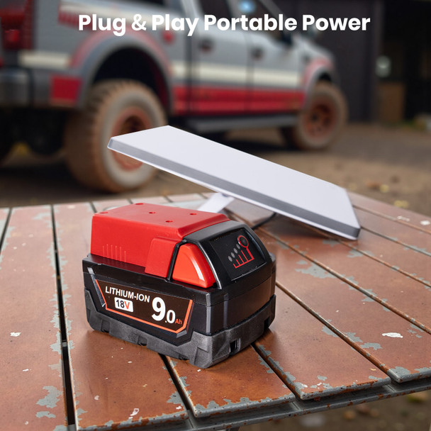 XTAR-Link Starlink Mini Battery Adapter for Milwaukee M18 Batteries - Red