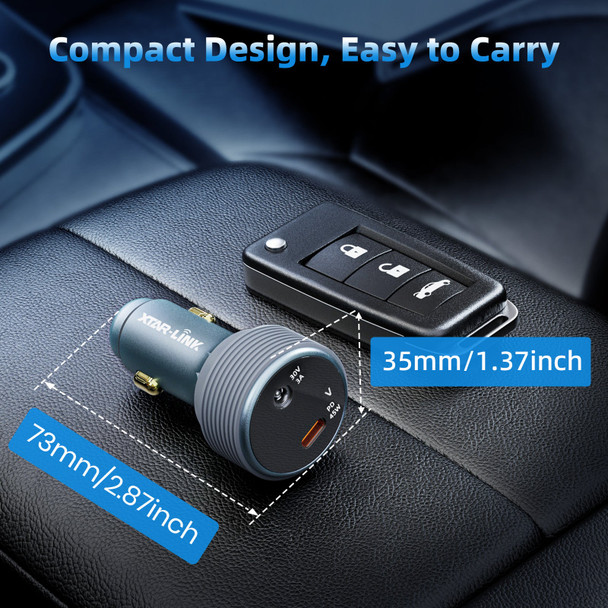 XTAR-Link EL12 V2 12V/24V to 30V Step-Up Car Adapter for Starlink Mini