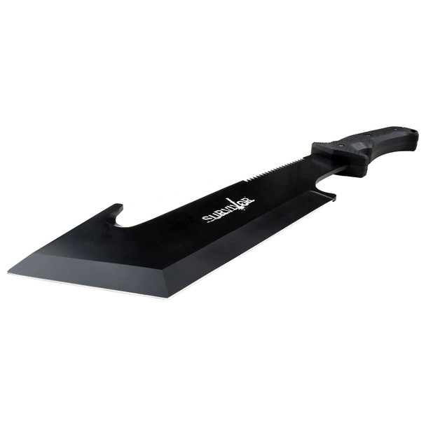 Survivor Cleaver Machete with Sheath - Black