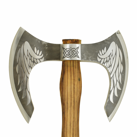 Old Ram Valkyrie Guardian Double Bit Viking Axe