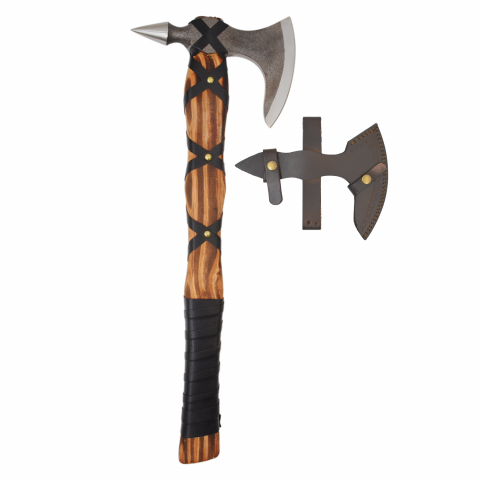 Old Ram Nordic Raider Viking Tomahawk Axe with Sheath
