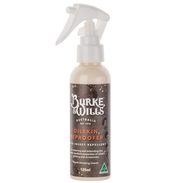 Burke & Wills Oilskin Reproofer Spray 125ml Outdoors Warehouse