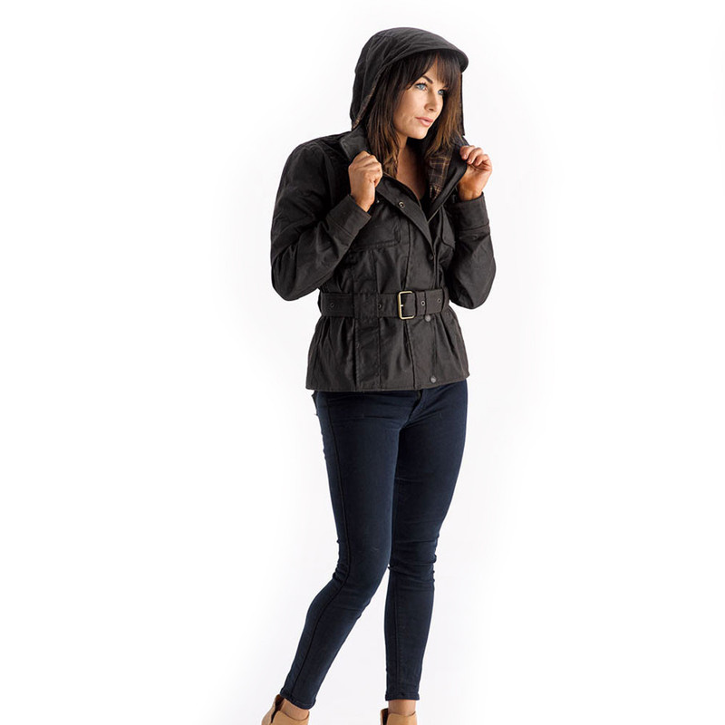 Didgeridoonas Ladies Brown Oilskin Jacket Outdoors Warehouse