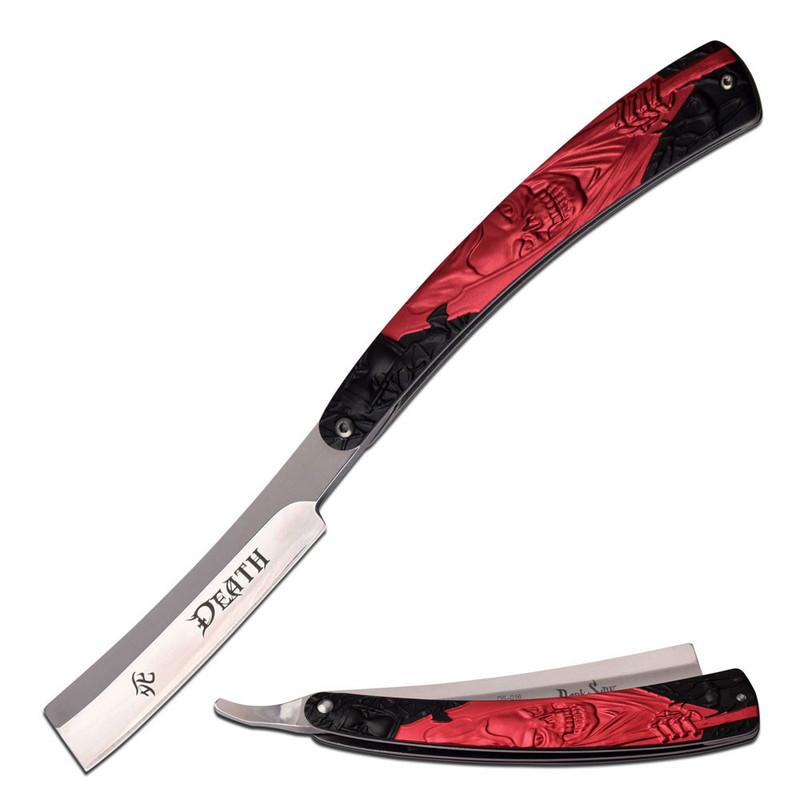 Dark Side Folding Razor - Black and Red