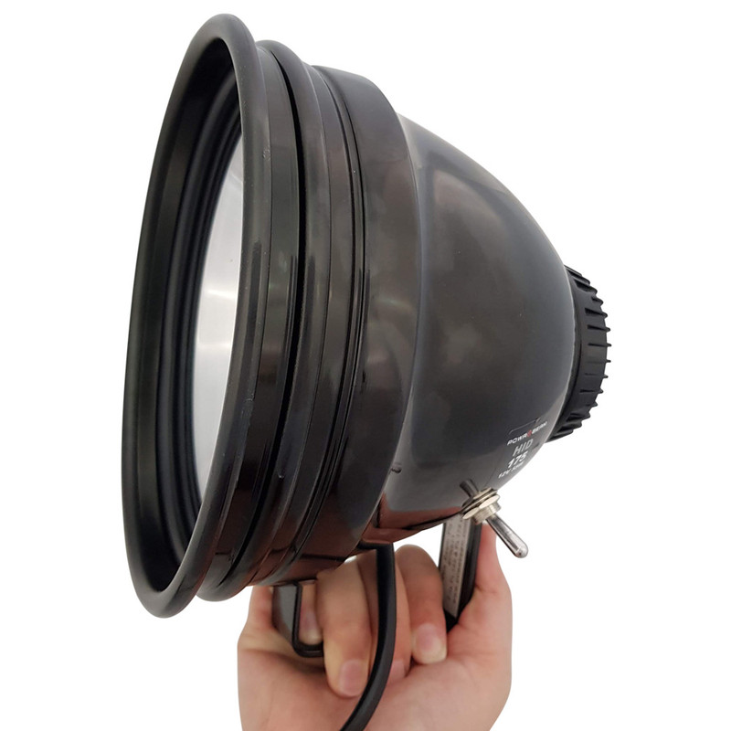 Powa Beam 7" 55w HID Spotlight with Bracket Outdoors Warehouse