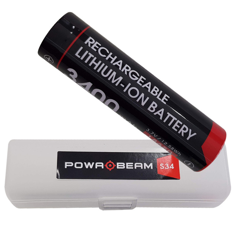 Powa Beam 18650 3400mAh Rechargeable Lithium Battery