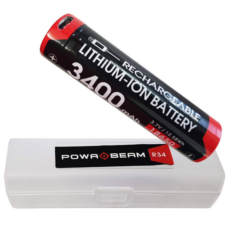 Powa Beam 18650 3400mAh USB Rechargeable Battery