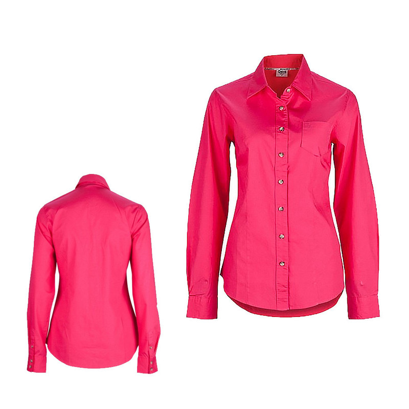 Burke & Wills Womens Long Sleeve Hot Pink Shirt