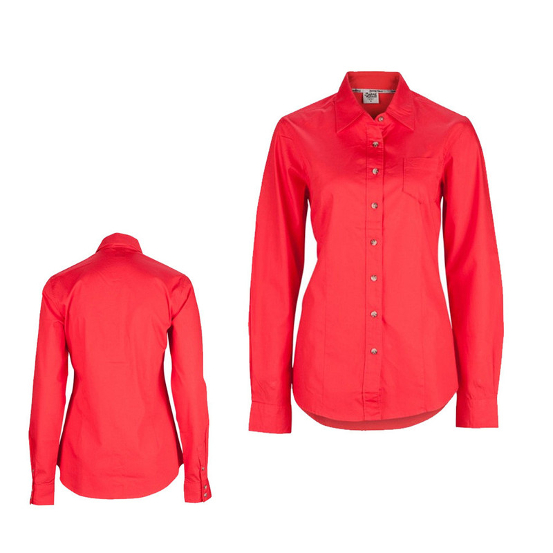 Burke & Wills Womens Long Sleeve Coral Shirt