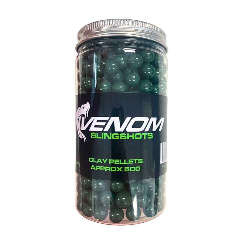 Venom Slingshots Green Clay Ball Pellets 500pk