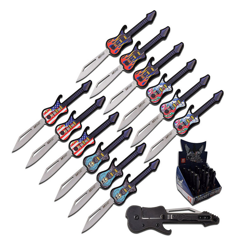 MTech USA Guitar Pocket Knives 12 Pack