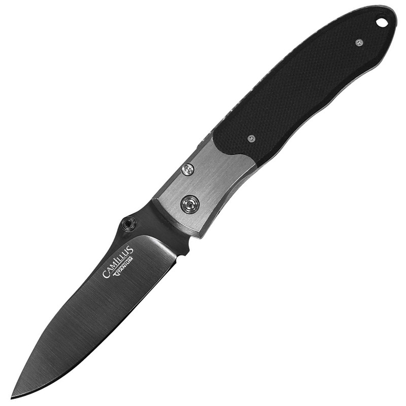 Camillus Pristine Black and Silver Pocket Knife