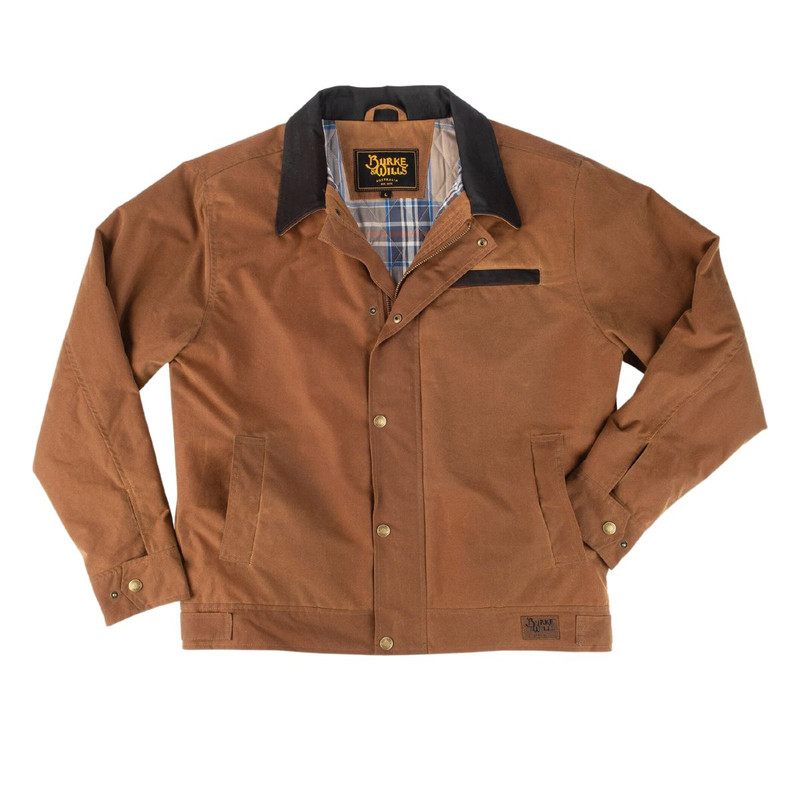 Burke & Wills Mens Dark Caramel Swan Hill Bomber Jacket