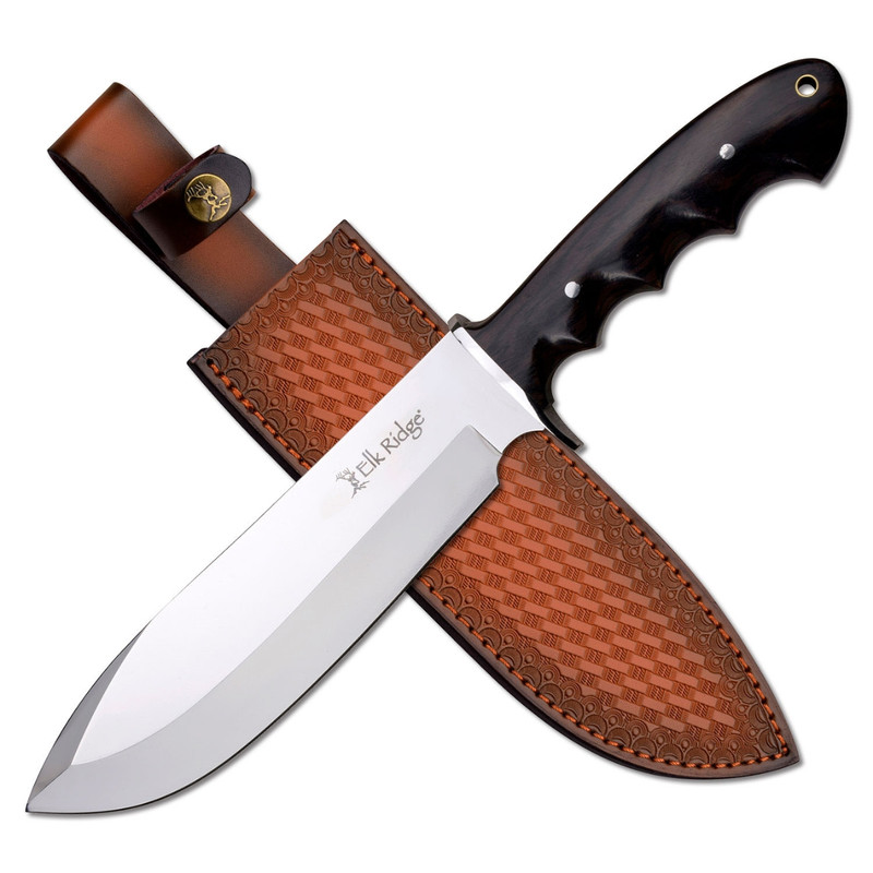 Elk Ridge Black Wood Hunting Knife