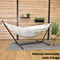 Vivere Natural Double Cotton Hammock with Fringe