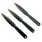 3 Black Throwing Knives