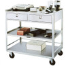 Lakeside 474 Stainless Steel Equipment Stand, 2Drawers-3 Shelves, 500 lb. Load Capacity, Length 39.5" Width 23.5" Height 39"