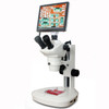 8X-50X Track Stand LED Light Stereo Zoom Trinocular TouchPad Microscope