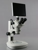 8X-50X Track Stand LED Light Stereo Zoom Trinocular TouchPad Microscope