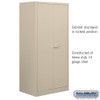 Salsbury Industries Standard Heavy Duty Storage Cabinet, 78-Inch by 24-Inch, Tan