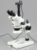 AmScope 7X-45X Surface Inspection 144-LED Zoom Stereo Microscope + 18MP USB3.0 Digital Camera