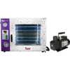 1.9CF, 4 Wall Heating, LED Display, LED's, 5 Shelves Standard Eco Vacuum Oven and VE160 7CFM Single Stage Vacuum Pump Kit