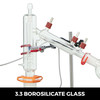 Glass Short Path Distillation Kit With Cold Trap,Magnetic Heating Mantle 5L 220V