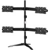 Dyconn Albatross Quad-Display Monitor Mount, Black