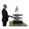 Uncaged Ergonomics Cde-B Electric Changedesk Height Adjustable Standing Desk Conversion, Black