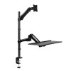 TygerClaw TYDS14011 Single Monitor Sit-Stand Workstation
