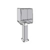 Hoffman APE688, Pedestal Extension, 6.00X8.00X8.00, Steel/Gray