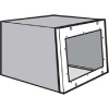 Hoffman PCSK56F6, Cover W/HMI Cutout For Upper Front Sloped Fronts