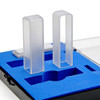 UV Quartz Cuvette for Spectrophotometer 190-2500nm Wavelength Range, Square Shape, Set of 2 with case