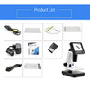 WZHONG 2000 Times Biological Microscope LED Light Source high-Definition Portable Electronic Display Instant Shooting 5 Million Pixel Digital Microscope Ultra Clear Imaging Instrument