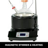 5L Distillation Apparatus Max.380C Short Path Distillation Kit with Heating Mantle and Magnetic Stirring 60-2300rpm