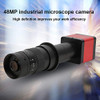 AMONIDA 48MP USB Dual Output High Definition Industrial Microscope Camera USB Microscope Camera with 180X Lens Instrument (US 100-240V)