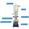 HNZXIB 5L Short Path Distillation Standard Set with Vacuum Pump and Chiller
