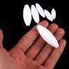 Buytra 7 Pieces Magnetic Stir Bars Egg Shape - PTFE Magnetic Stirrer Mixer Stir Bar and 11.8" Magnetic Stir Bar Retriever, White