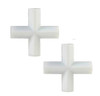 2 Pcs Magnetic Stirrer Mixer Cross Type Stir Bar Spinbar Stirring Cross Magnetic Stirrer (2, Cross Type)