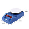 5 Inch LED Digital Magnetic Hotplate Stirrer - Four E's with Ceramic Coated Hotplate, 100-1500RPM, 5L, 600W - Benchtop Appliance for Scientific Research Clinics Classrooms Laboratory - US Plug-1600212297