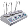 MXBAOHENG 4 Heads Multi Unit Digital Thermostatic Magnetic Stirrer Hot Plate Magnetic Mixer 110V or 220V (110V)