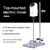 40L 50000mpas Electric Lab Overhead Stirrer, Digital Display Lab Mixer 100-2000 RPM, 100-240V with Overload Protection Height-Adjustable Feature for Lab Mechanical with 2 Stainless Steel Stir Bar-1600216717