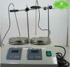 HJ-2A 2 Units Heads Digital Temperature Magnetic Stirrer Stainless Steel Hotplate Mixer (220V)