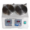 HJ-2A 2 Units Heads Digital Temperature Magnetic Stirrer Stainless Steel Hotplate Mixer (220V)