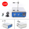 Digital Display Magnetic Stirrer with Heating & Speed Adjusting, Magnetic Mixer with Hotplate Temperature Control& Magnetic Heating Timing Function, 0-1250RPM