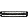 Black Box Gigastation2 High-Density Multimedia Patch Panel, 48-Port, 2U