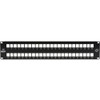 Black Box Gigastation2 High-Density Multimedia Patch Panel, 48-Port, 2U